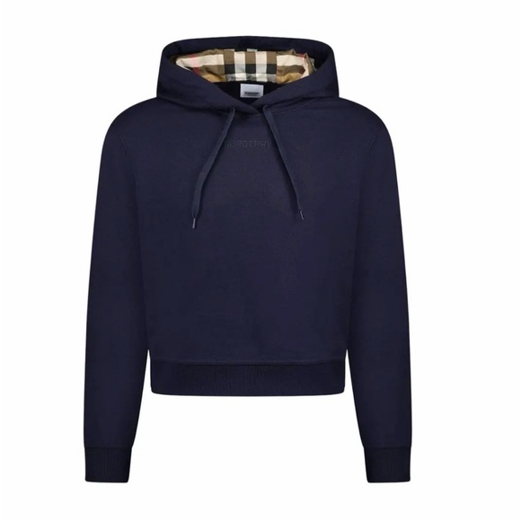 Burberry Tops - Navy Blue Burberry Talley Women's Hoodie